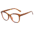 Lunettes anti-lumière bleue rétro classiques avec monture imprimée léopard écaille - Cadre Léopard