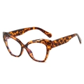 Occhiali anti-luce blu stile cat-eye con montatura tartarugata alla moda e design vintage - Montatura Leopardata