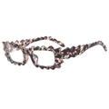 Irregular wavy tortoiseshell sunglasses with UV protection for outdoor fashion style - Tortoise Shell Frame