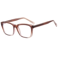 Vintage square translucent amber jelly sunglasses with thick frames and oversized design - Tea Frame