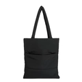 Bolso tote acolchado negro clásico con gran capacidad y asas suaves y acolchadas - Negro