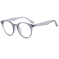 Classic retro round sunglasses with transparent grey-purple frames and model ZH3851 - Grey Frame