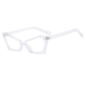 Lunettes anti-lumière bleue style œil de chat avec monture transparente élégante - Monture Transparente