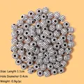 Perline in acrilico stile pallavolo da 1,1 cm per gioielli DIY con strisce marroni - Pallavolo 50 Pezzi