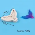 Mermaid tail silicone fondant mold with resin sample for ocean cake decorating - 50-1783-b Gray