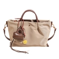 Sac cabas en nylon décontracté pour femme, sac bandoulière étanche léger avec joli pendentif. - Sans pendentif / Kaki