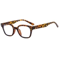 Classic leopard print tortoiseshell eyeglasses with stylish thick square frames for men and women - Tortoise Frame