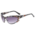Gafas de sol deportivas camuflaje con lentes moradas degradadas para ciclismo y moda outdoor - Montura de Camuflaje Lentes Gris Degradado
