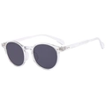 Occhiali da sole ovali retrò con montatura trasparente e lenti grigio scuro stile street - Occhiali da sole / Trasparente Lucido Lente Grigia C04