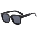 Gafas de sol cuadradas clásicas con protección UV y lentes en gris oscuro - Lentes de Sol Grises / Negro