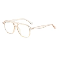 Champagne aviator anti-blue light glasses with a trendy double bridge transparent frame - Champagne Frame