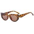 Vintage cat eye sunglasses in tortoiseshell frames with dark brown lenses for women - Tortoise Shell Frame