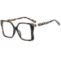 Chic oversized tortoise shell sunglasses with premium gold-tone temple accents - Tortoise Frame Clear Lens