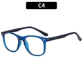 Occhiali anti luce blu per bambini con montatura blu navy e nero opaco - Montatura blu