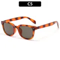 Lunettes de soleil carrées classiques avec motif écaillé et accents argentés - Monture Écaille Verres Gris