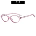 Pink transparent frame Y2K cat eye sunglasses with metal accents for women - Transparent Pink Frame Photochromic Lens