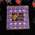 Set of 25 purple smokeless tea lights in a box for romantic proposal decor - Round-Purple / 4 Hours (50 Pcs)