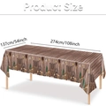 Tovaglia rettangolare a tema cowboy western, 274x137 cm, ideale per feste di compleanno - Stile Cowboy Occidentale