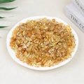 Natural polished citrine crystal stones in a white ceramic dish for home decor - 100g Of Premium Brazilian Yellow (7-9mm)