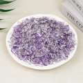 Natural purple amethyst crystals in a white bowl for healing and energy cleansing - 100g Of High-quality Light Purple With White Body (5-7mm)