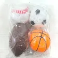 Set of four mini foam sports balls including baseball, soccer, football and basketball - Sports Balls 4pcs Set