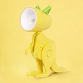 Mini LED dinosaur desk lamp in vibrant yellow and green finish with adjustable joints - Mini Kangaroo Night Light (ZH6052B) / Yellow