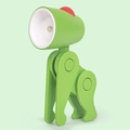 Green cartoon dog-shaped LED night light with adjustable joints and red switch button - Mini Gorilla Night Light (ZH6052A) / Green