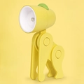 Miniature adjustable dog-shaped yellow LED night light with movable joints for desk decor - Mini Gorilla Night Light (ZH6052A) / Yellow