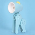 Adjustable light blue dog-shaped LED night light with movable joints for table - Mini Gorilla Night Light (ZH6052A) / Blue