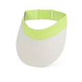 Fluorescent green ice silk visor with beige brim for UV protection and outdoor sports - Sports Version / Vitality Green