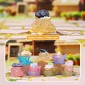 Crystal cat blind box set with 6 regular and 1 hidden styles on floral bases - -93 Floral Language Crystal Glow-in-the-dark Box 6 / Full Box Set