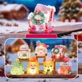 Christmas resin crystal stone lamp set with Santa and reindeer glowing festive ornaments - A111 Christmas Eve Blessing Crystal Box 6 / Full Box Set