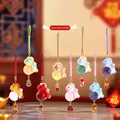 Adorable crystal animal blind box pendants with colorful beads and lucky metal tags - A129 Crystal Pendant Box 6 / Full Box Set