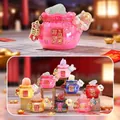 Cute animal lucky bag crystal stone diffuser set with panda and cat resin ornaments - Blessing Fortune Crystal (A109) / Random 1PC