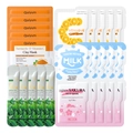 Sortiment an 5g Schlammmasken mit Kurkuma, Milch, Kirschblüte und Grüntee-Extrakt - Schlammmasken-Kombination (25H1HH5) / 5g x 25 Stück/Packung