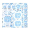 Set cura pelle LAIKOU al latte con maschere viso e lozioni in bustine blu e bianche - Set per la cura della pelle (12L1NN35)