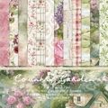 24 sheets of 6x6 inch Country Garden themed scrapbooking paper for DIY crafts - R2604 24 Images