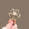 614 - Linear Drip Oil Hollow Camellia