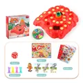 Kids bunny challenge board game set with 16 rabbits, cards, dice and map for family fun - Volcano 48 Cards With Map (335-21)