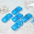 Creative car-shaped liquid motion timer with blue oil and floating penguin figures - 33 Auto Blue Water
