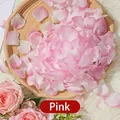 Artificial pink rose petals in a wooden tray for romantic wedding party decoration - Pre-separated Light Pink