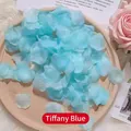 Artificial silk rose petals in Tiffany Blue for wedding and romantic party decoration - Pre-separated Tiffany Blue