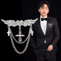 Silver Full Diamond Wing Cross