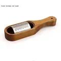 Stainless steel cheese grater with acacia wood storage box and built-in handle - Acacia Wood With-handle Style