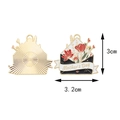 Mother's Day enamel envelope charm with floral ribbon and golden metal backing - Mother's Day Envelope