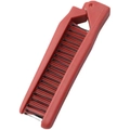 Peine plegable compacto rojo oscuro con puntas negras para niños en viajes - Rojo