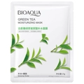 BIOAQUA Green Tea Hyaluronic Acid Sheet Mask for deep hydration and smooth skin, 25g pouch - Green Tea Hyaluronic Acid Mask
