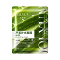 Single sheet 25g aloe vera hydrating face mask with botanical extract in green pouch - Aloe Vera Mask