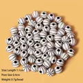 White basketball-patterned acrylic spacer beads 1.1cm for DIY jewelry making - White Basketball 100Pcs
