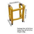 Inflatable gold walker party prop, lightweight PVC material, size 80x50x37cm for decor - Single Walker / Gold